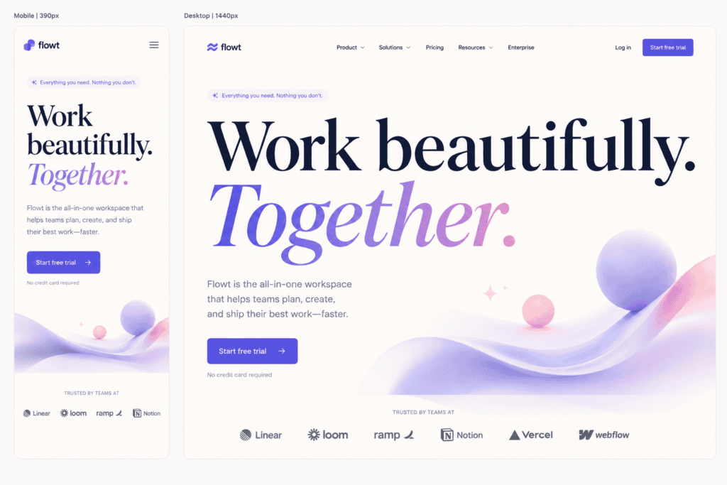 UI Trends 2026: 13 Interface Trends and How to Apply Them Big, bold, fluid typography